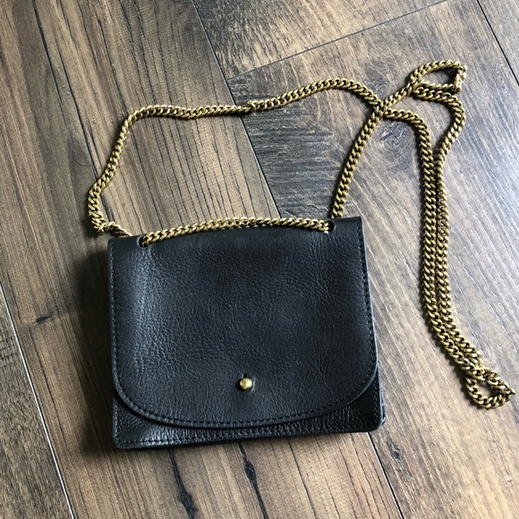 Madewell Handbags - Madewell Chain Mirco Crossbody Bag Black